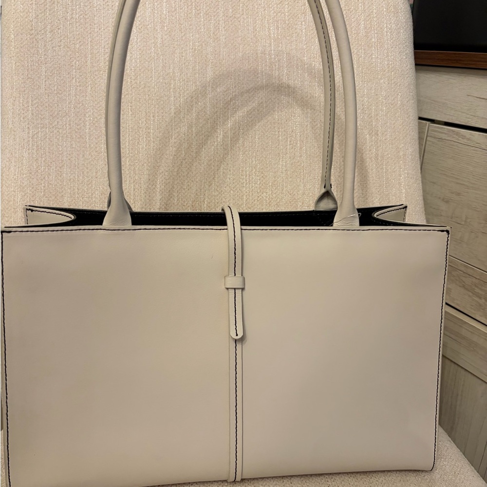 Wilsons Leather white Tote Bag
